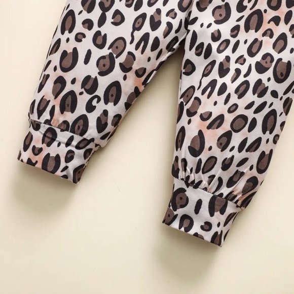 NEW Girl's Leopard Print Babe Pants Outfit - Picture 3 of 3